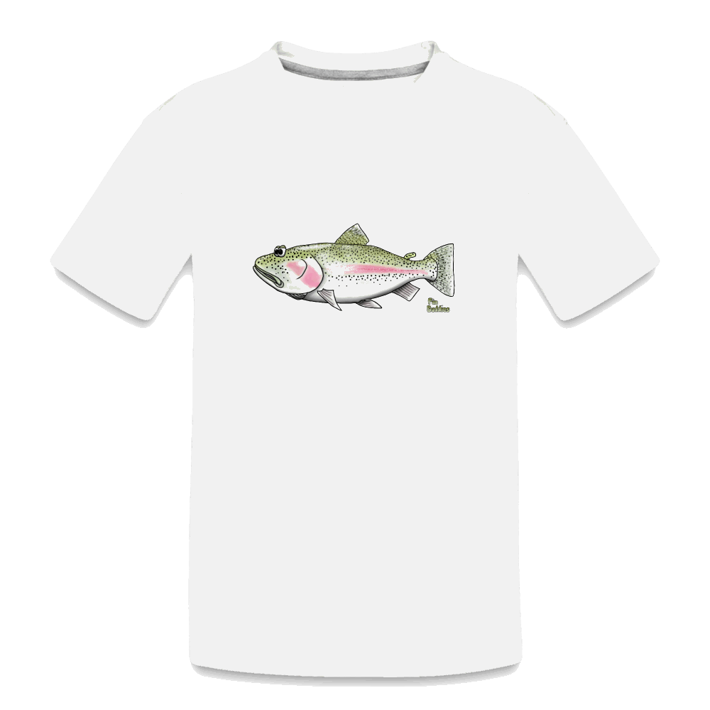Regenbogenforelle - Teenager Premium Bio T-Shirt - Weiß