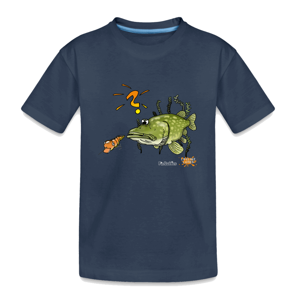 Nessy and the Mom - Teenager Premium Bio T-Shirt - Navy