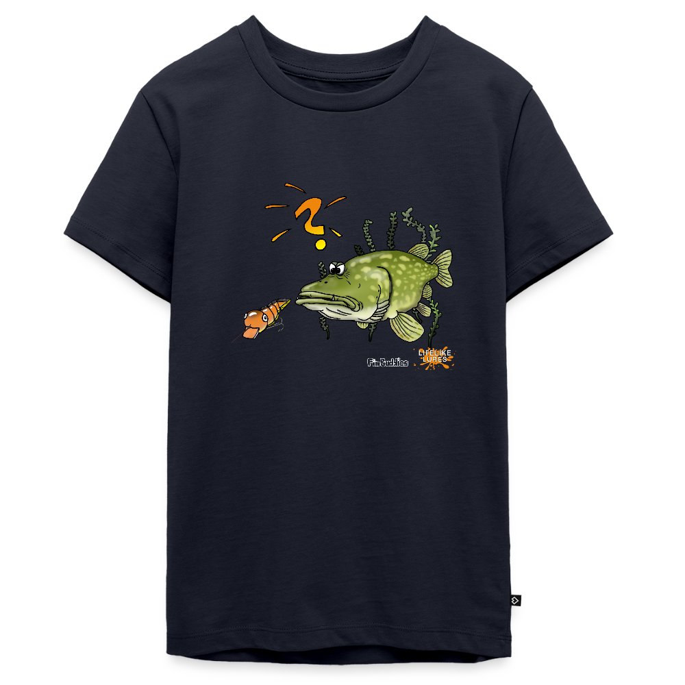 Nessy and the Mom - Teenager Premium Bio T-Shirt - Navy