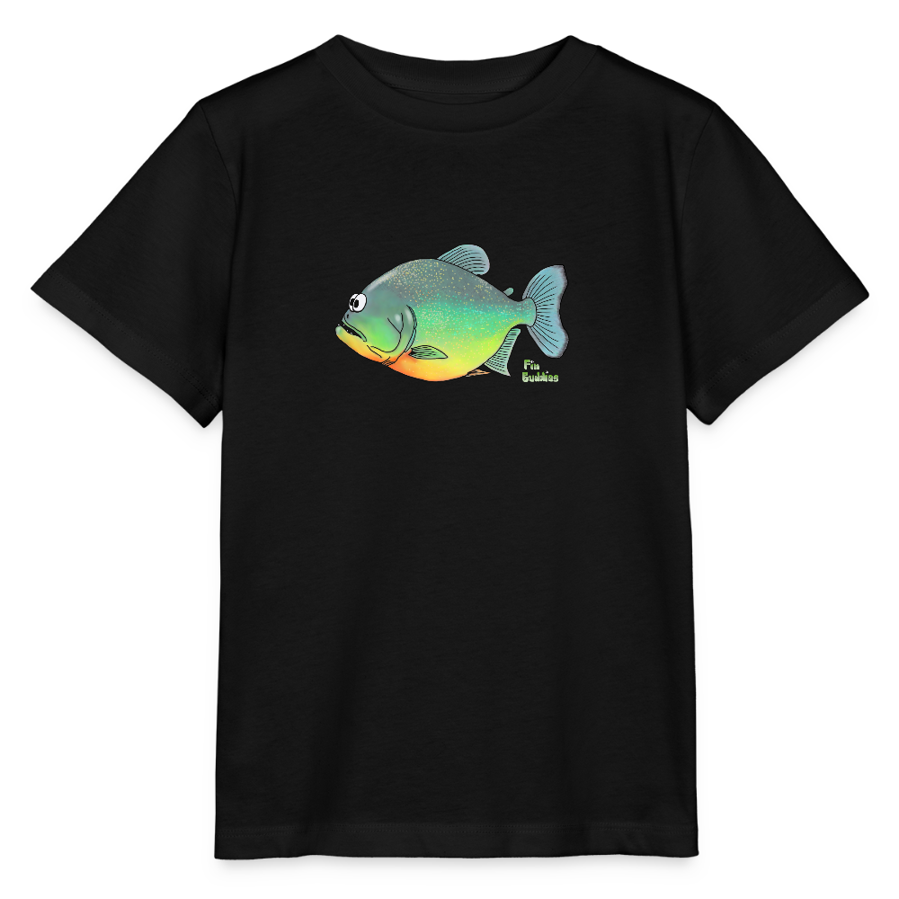 Piranha - Kinder Bio-T-Shirt - Schwarz