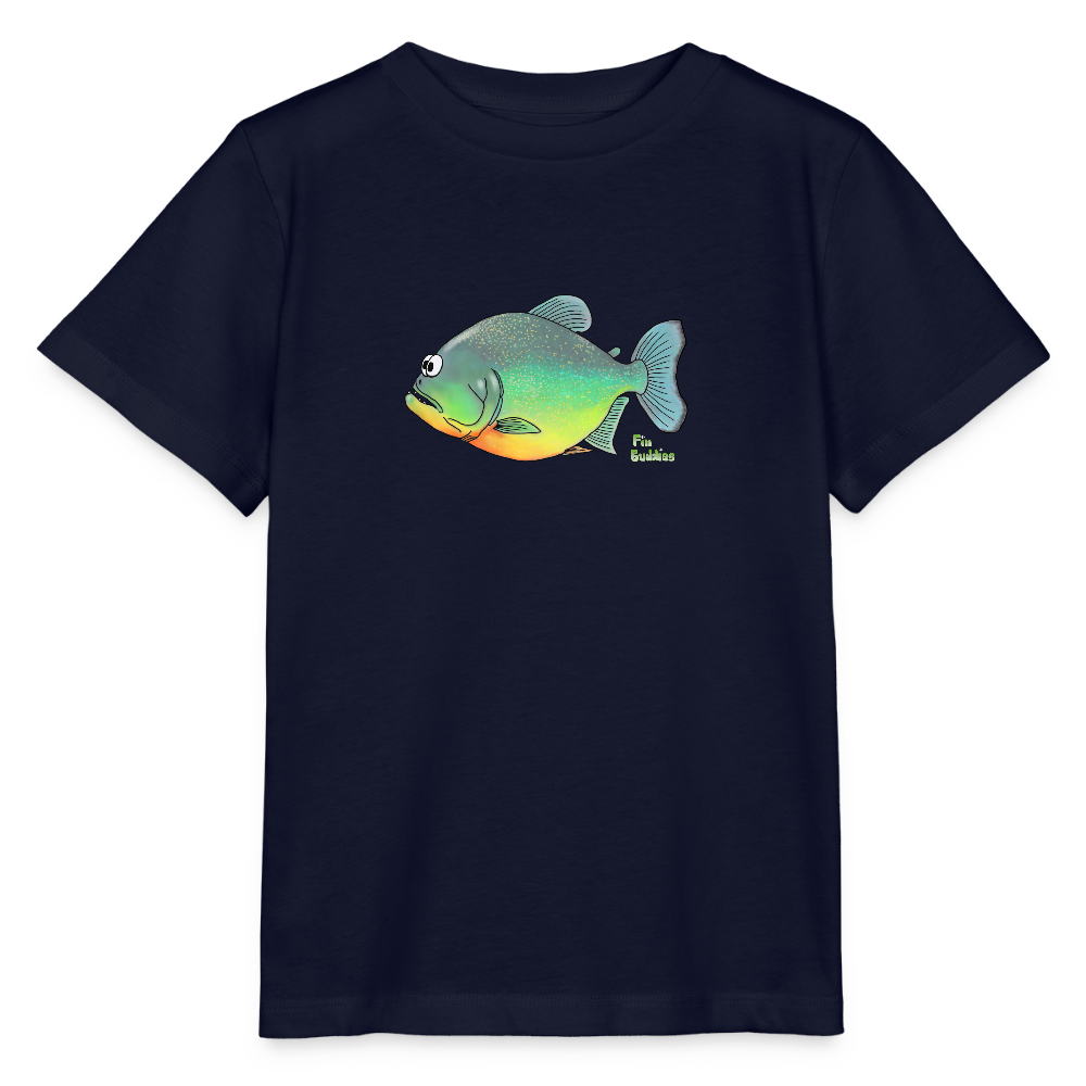 Piranha - Kinder Bio-T-Shirt - Navy