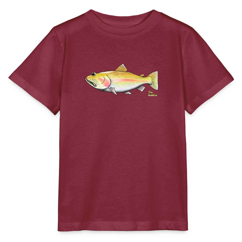 Goldforelle - Kinder Premium Bio T-Shirt - Burgunderrot