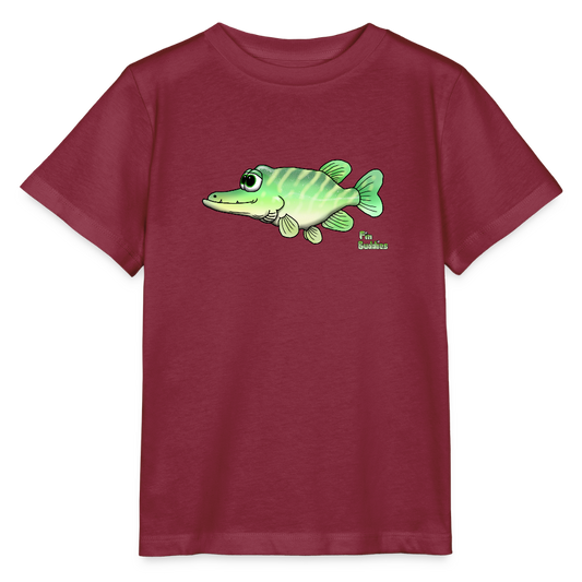 Baby Hecht - Kinder Bio-T-Shirt - Burgunderrot