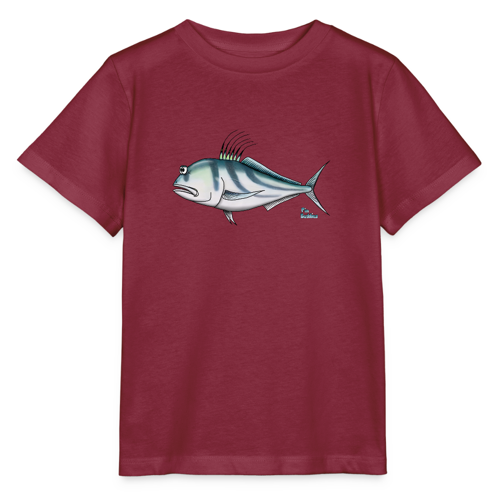 Rooster - Kinder Bio-T-Shirt - Burgunderrot