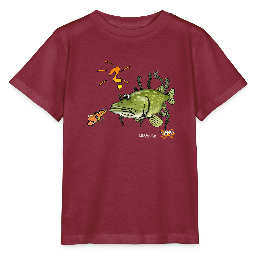 Nessy and the Mom - Kinder Premium Bio T-Shirt - Burgunderrot
