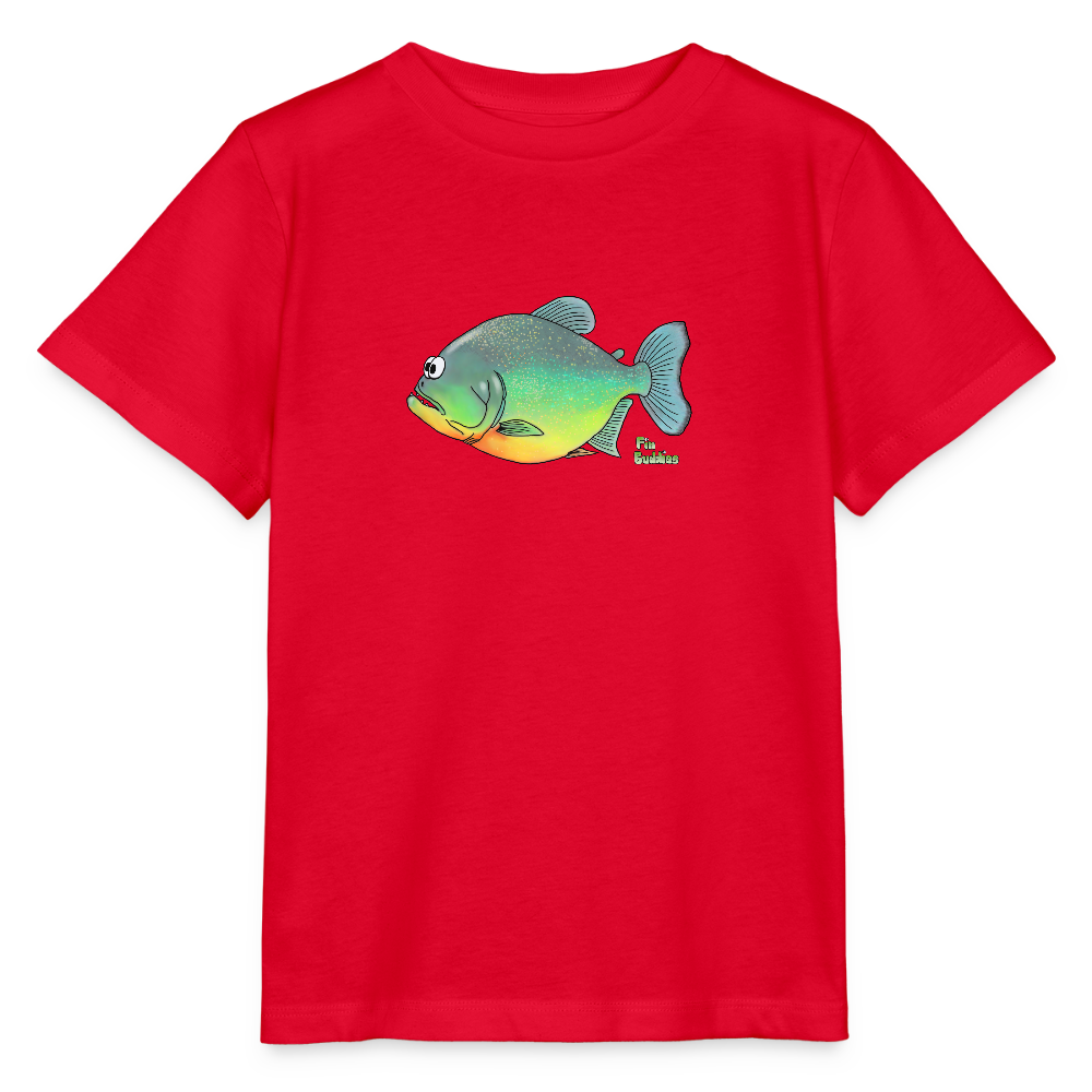 Piranha - Kinder Bio-T-Shirt - Rot