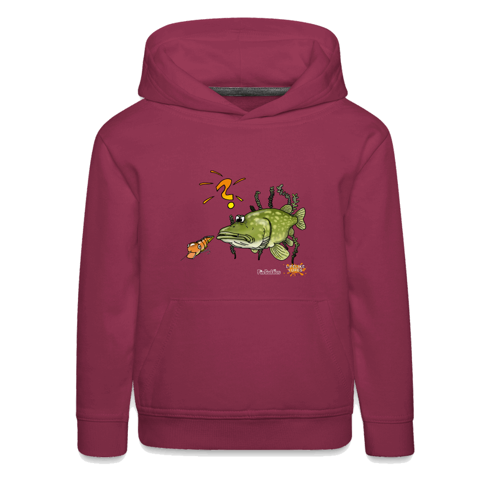 Nessy and the Mom - Kinder und Jugendliche Premium Hoodie - Bordeaux