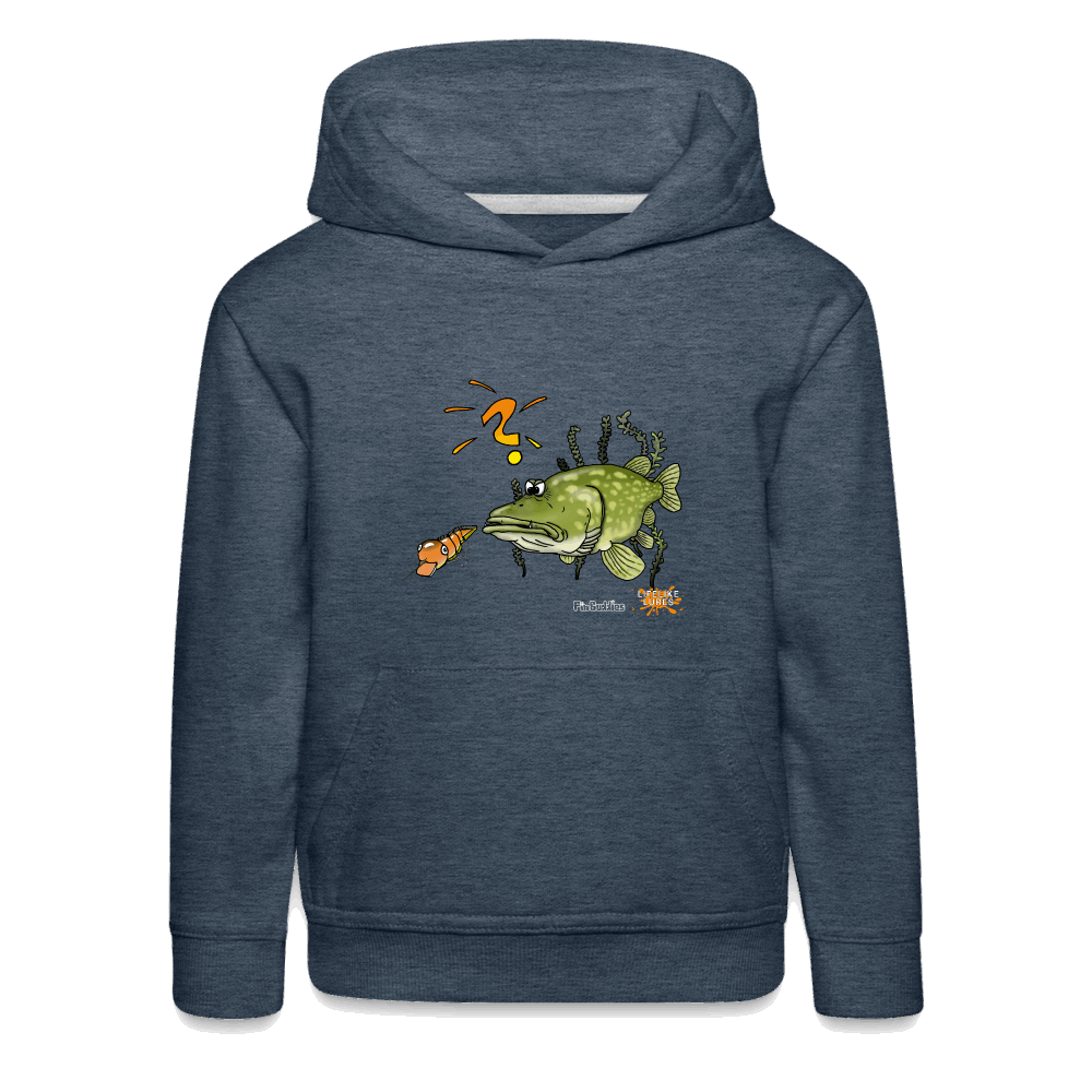 Nessy and the Mom - Kinder und Jugendliche Premium Hoodie - Jeansblau