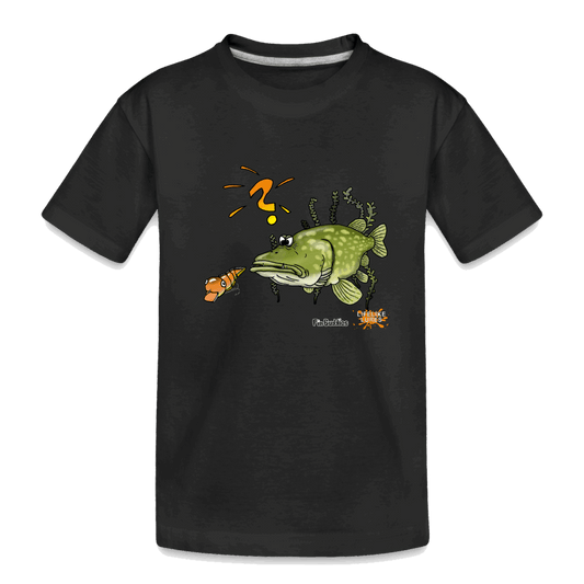 Nessy and the Mom  - Teenager Premium Bio T-Shirt - Schwarz