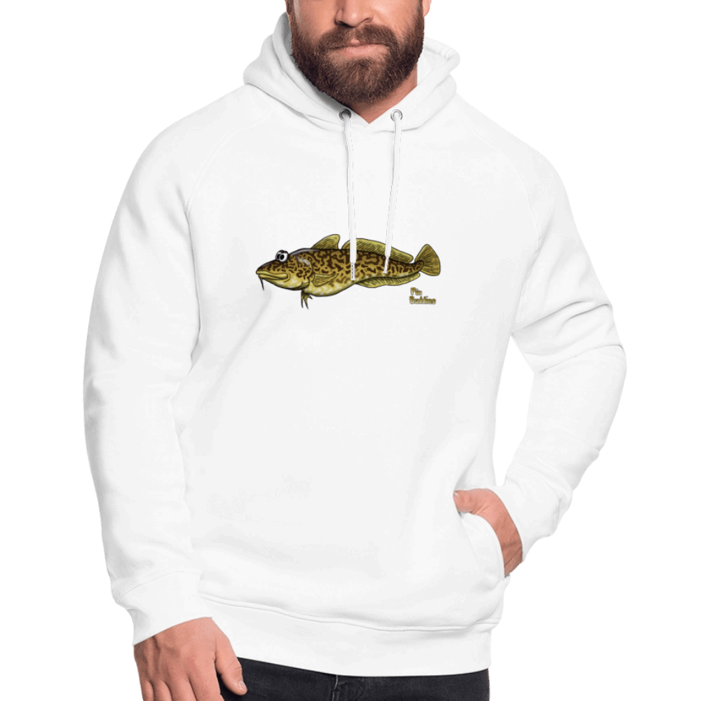 Quappe - Angler-Bio-Hoodie - Weiß