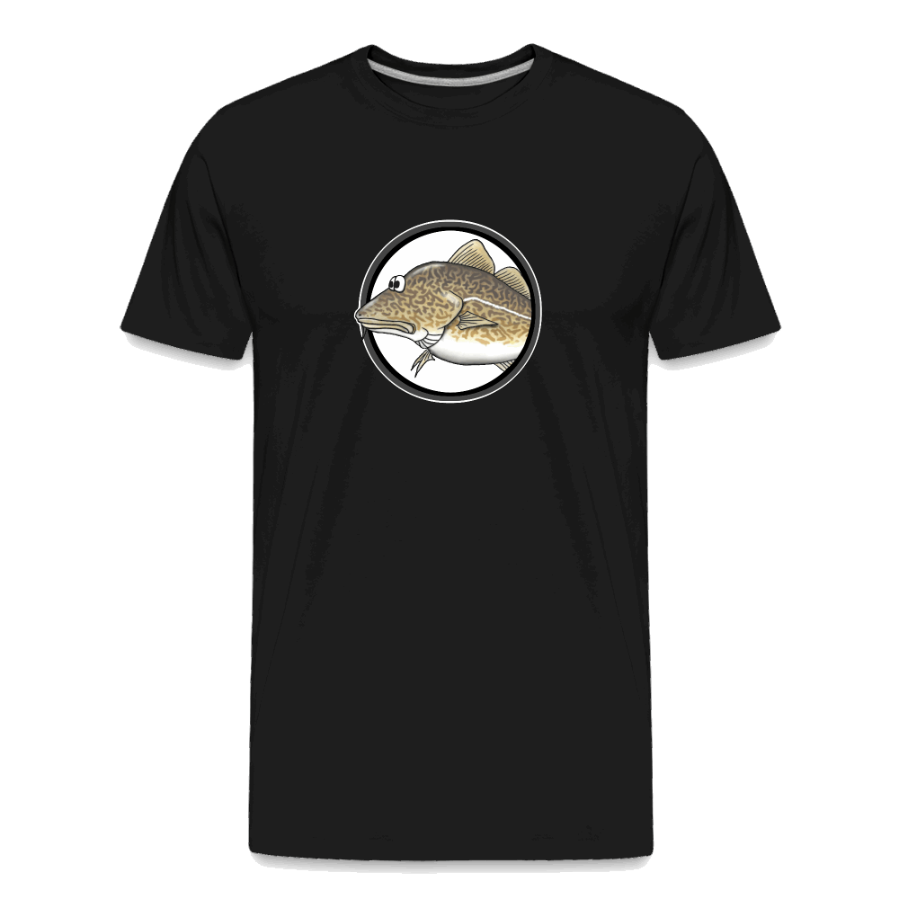 Dorsch im Fokus - Männer Premium Bio T-Shirt - Schwarz