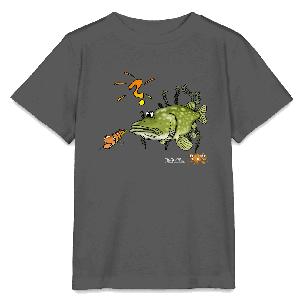 Nessy and the Mom  - Kinder Premium Bio T-Shirt - Anthrazit