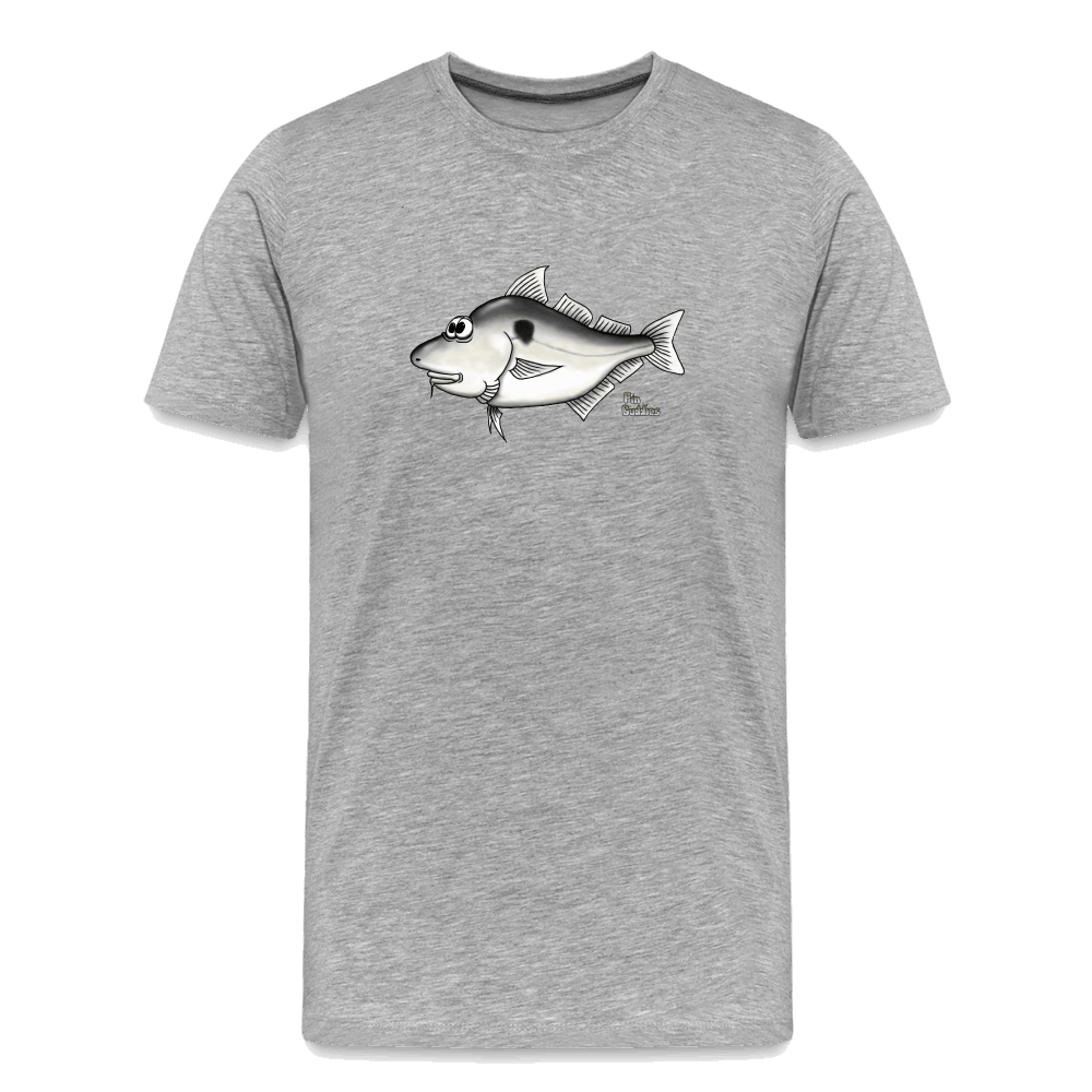 Schellfisch - Männer Premium Bio T-Shirt - Grau meliert