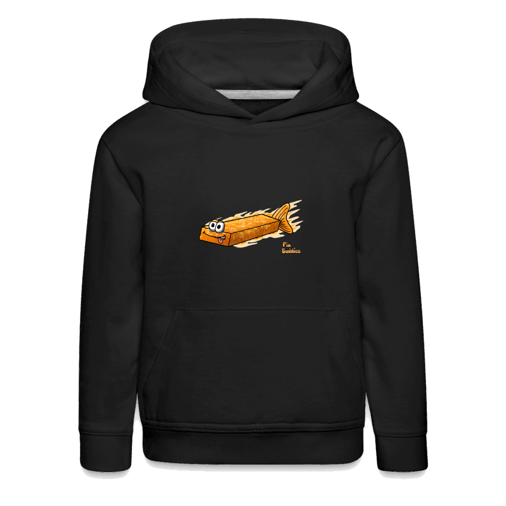 Fischstäbchen - Kinder Premium Hoodie - Schwarz