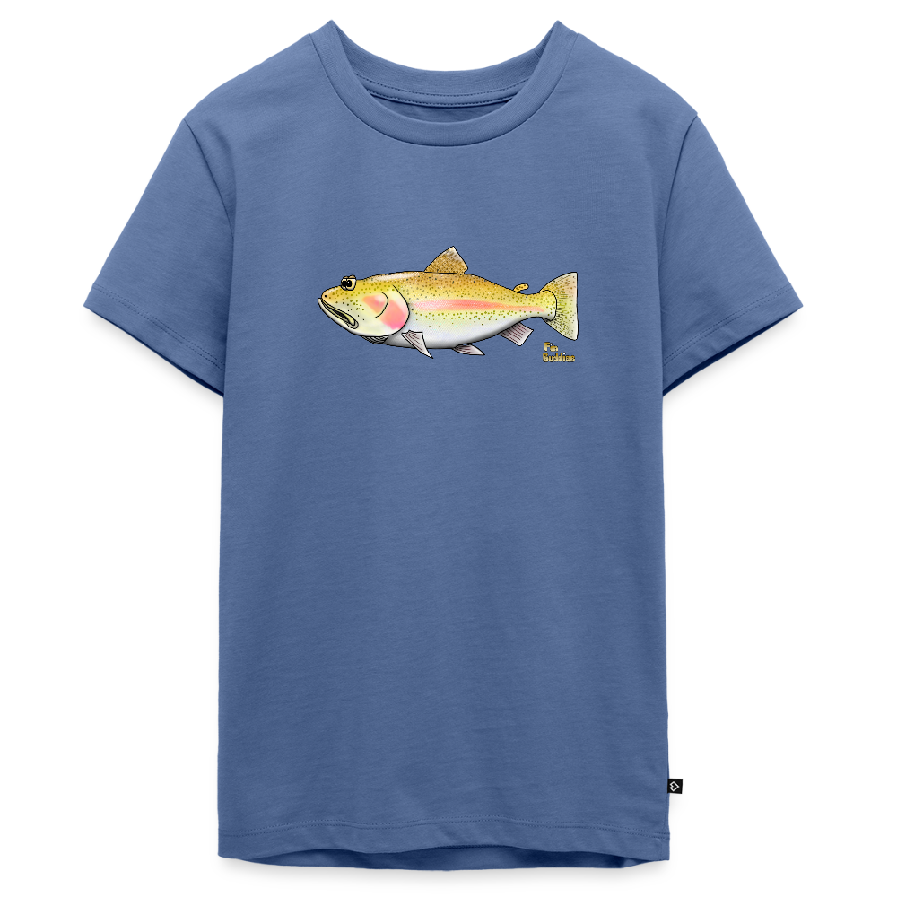 Goldforelle - Teenager Premium Bio T-Shirt - Taubenblau