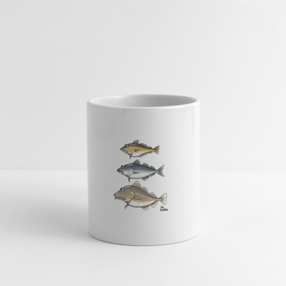 Dorsch Seelachs Pollack - Tasse - Weiß