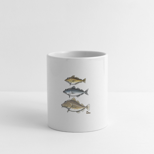 Dorsch Seelachs Pollack - Tasse - Weiß