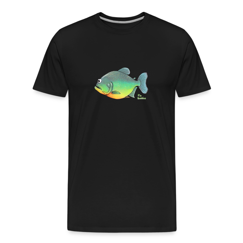 Piranha - Männer Premium Bio T-Shirt - Schwarz