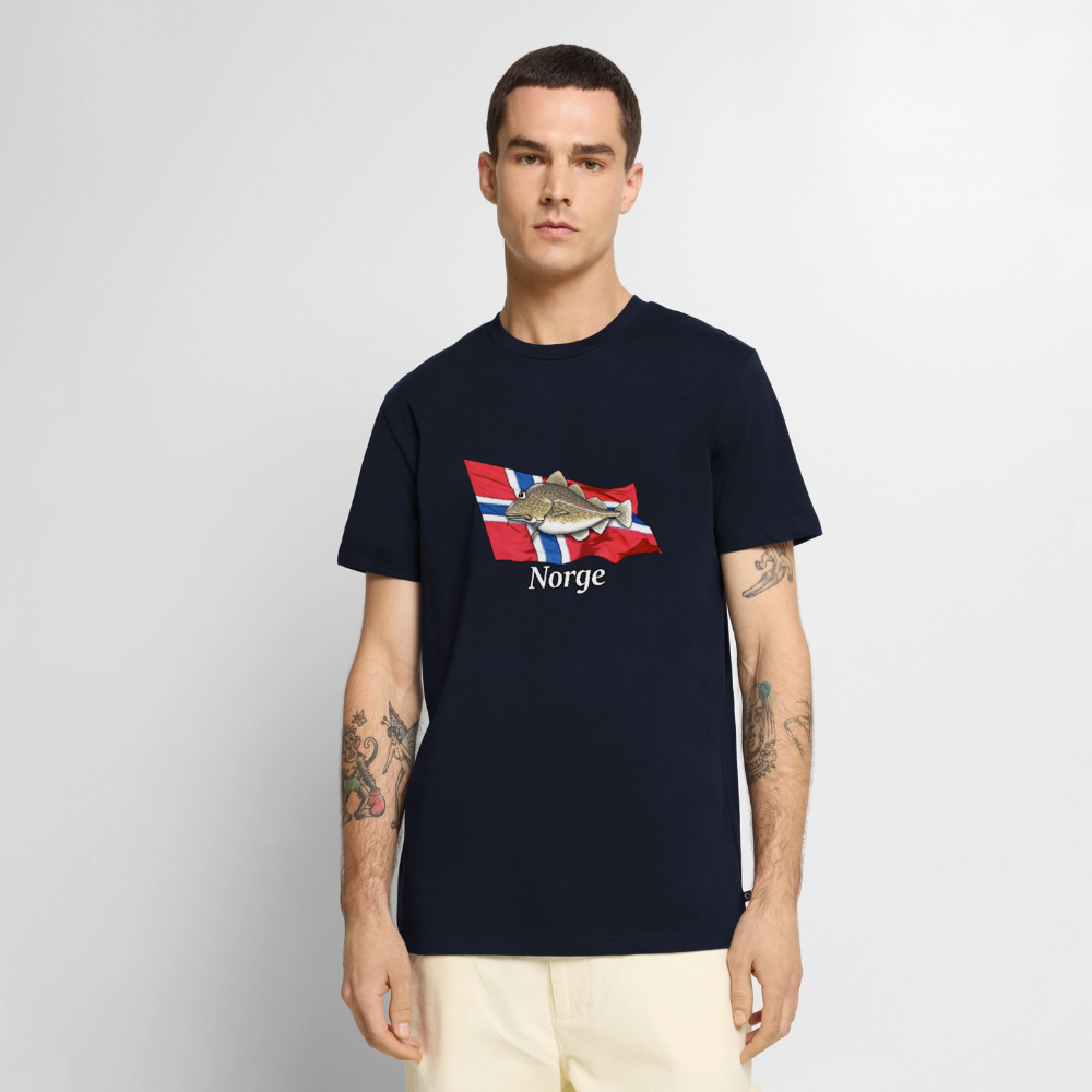 Norge-Dorsch - Männer Premium Bio T-Shirt - Navy