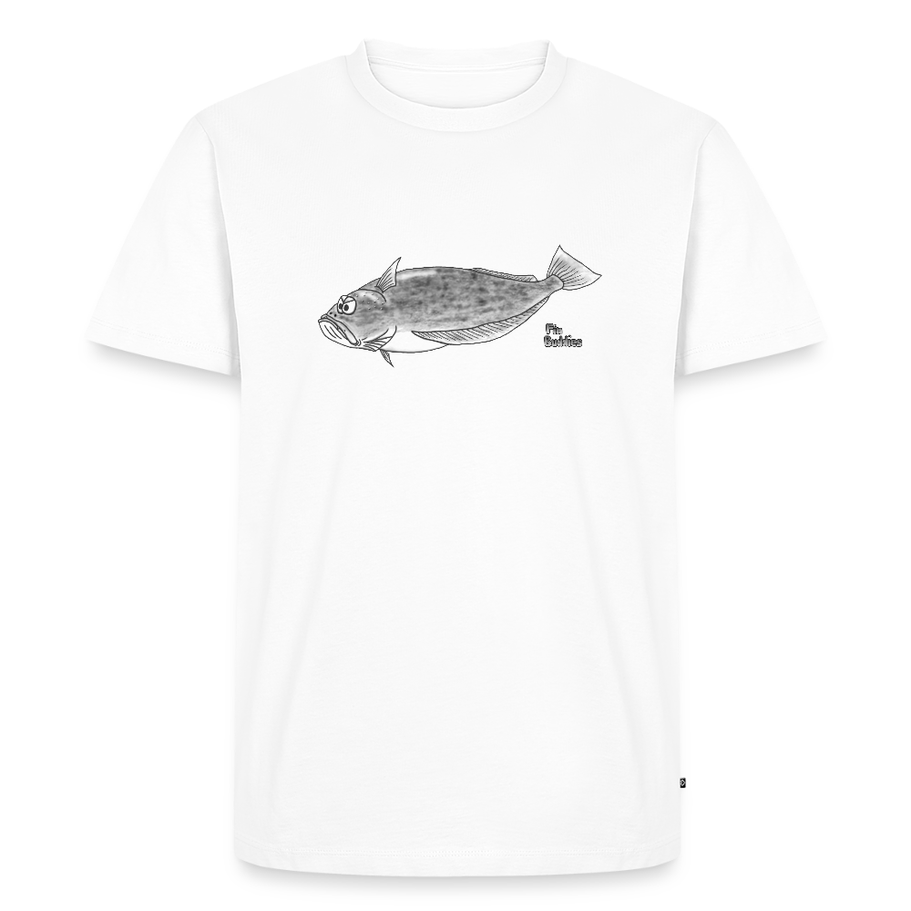 Heilbutt - Männer Premium Bio T-Shirt - Weiß