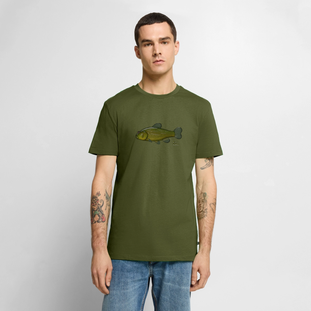 Schleie - Männer Premium Bio T-Shirt - Khaki