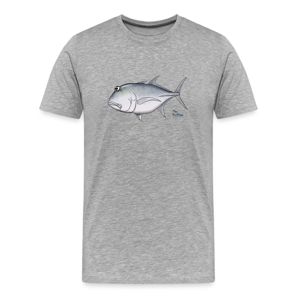 Giant Trevally (GT) - Männer Bio-T-Shirt - Grau meliert