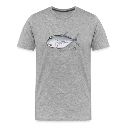 Giant Trevally (GT) - Männer Bio-T-Shirt - Grau meliert