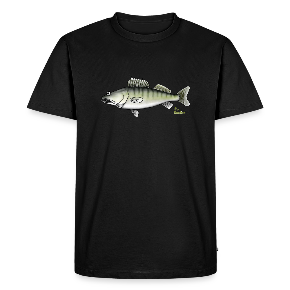 Zander - Männer Premium Bio T-Shirt - Schwarz