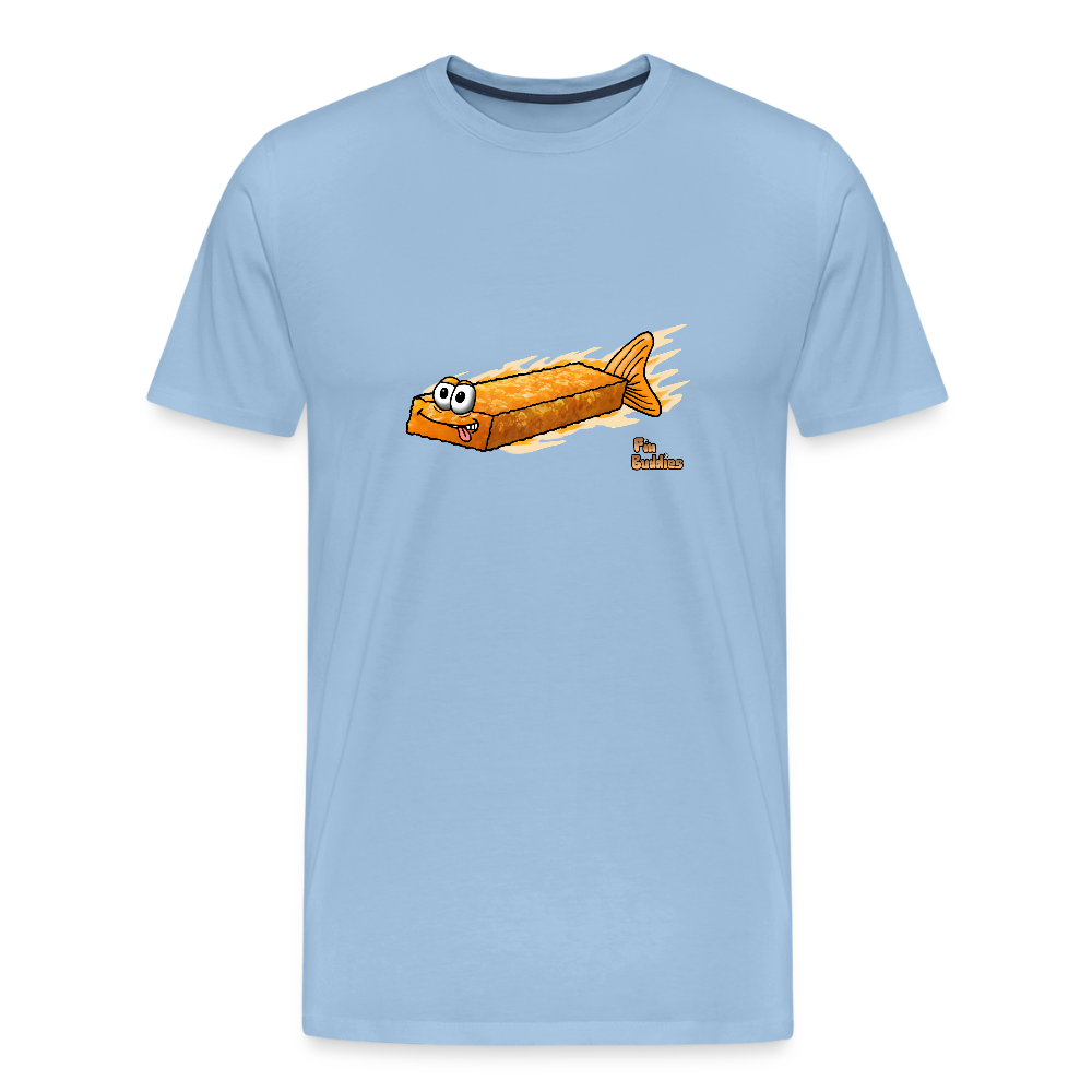 Fischstäbchen - Männer Premium Bio T-Shirt - Sky