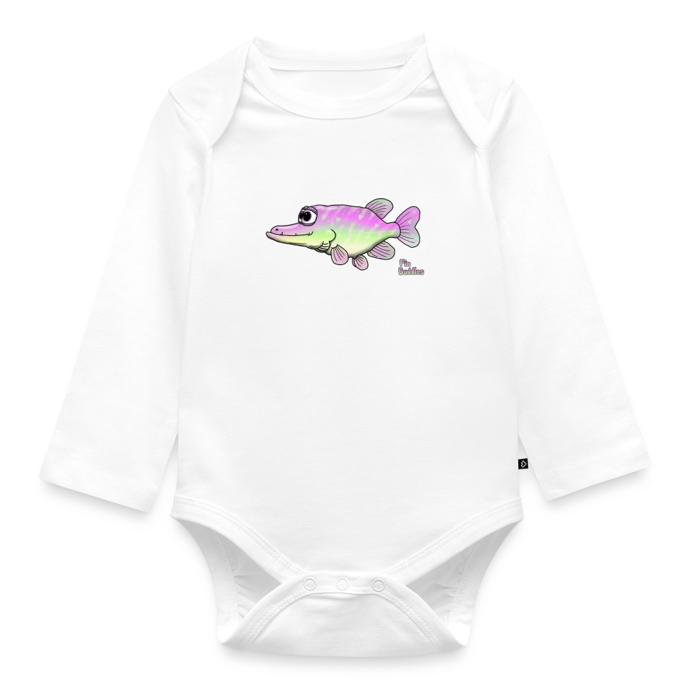 Girlie Pike - Baby Bio-Langarm-Body - Weiß
