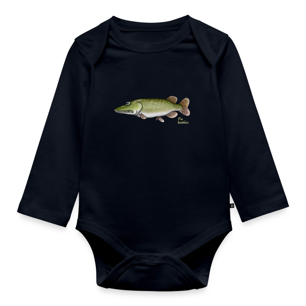 Hecht - Baby Bio-Langarm-Body - Navy