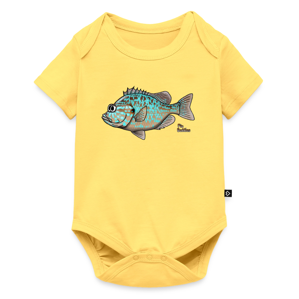 Sonnenbarsch - Baby Bio-Kurzarm-Body - Pastellgelb