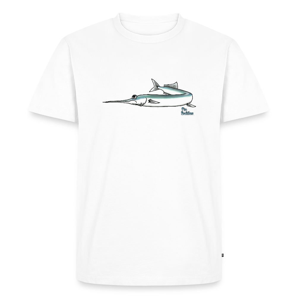 Hornhecht - Männer Premium Bio T-Shirt - Weiß