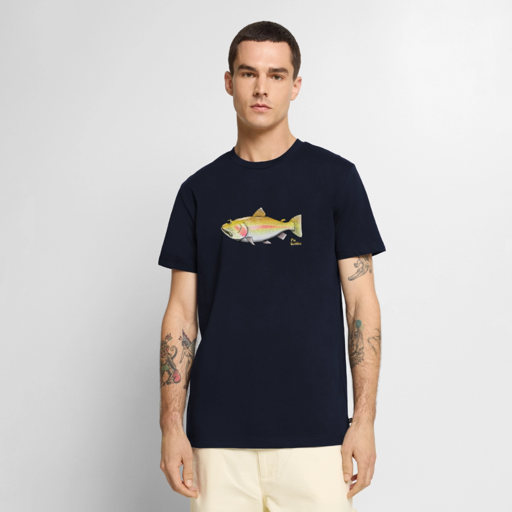 Goldforelle - Männer Premium Bio T-Shirt - Navy