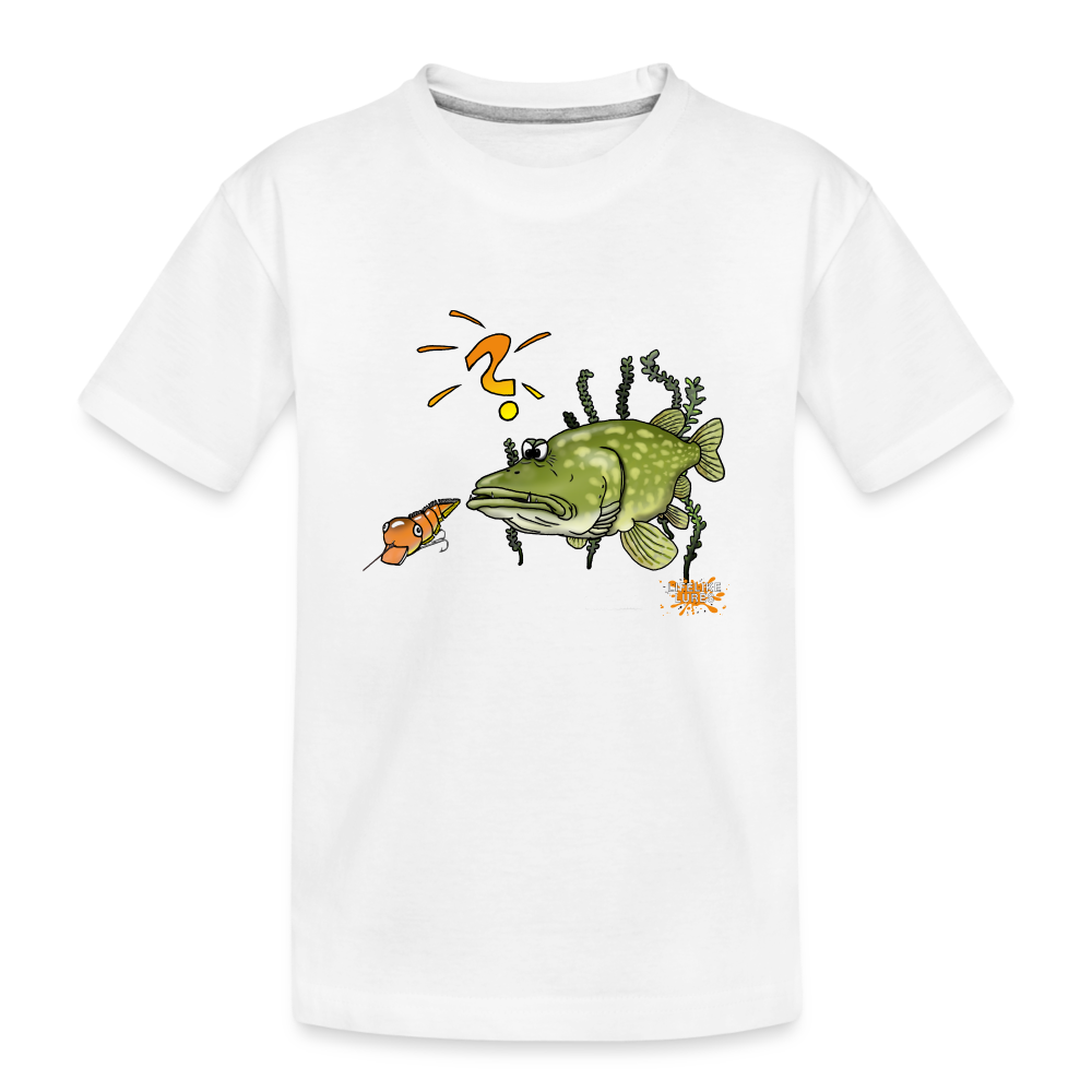 Nessy and the Mom  - Teenager Premium Bio T-Shirt - Weiß