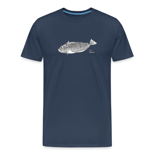 Heilbutt - Männer Premium Bio T-Shirt - Navy