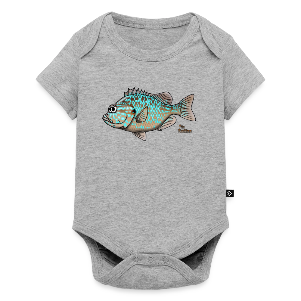 Sonnenbarsch - Baby Bio-Kurzarm-Body - Grau meliert