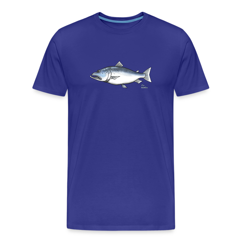 Lachs - Männer Premium Bio-T-Shirt - Königsblau