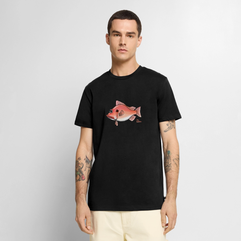Rotbarsch - Männer Premium Bio T-Shirt - Schwarz