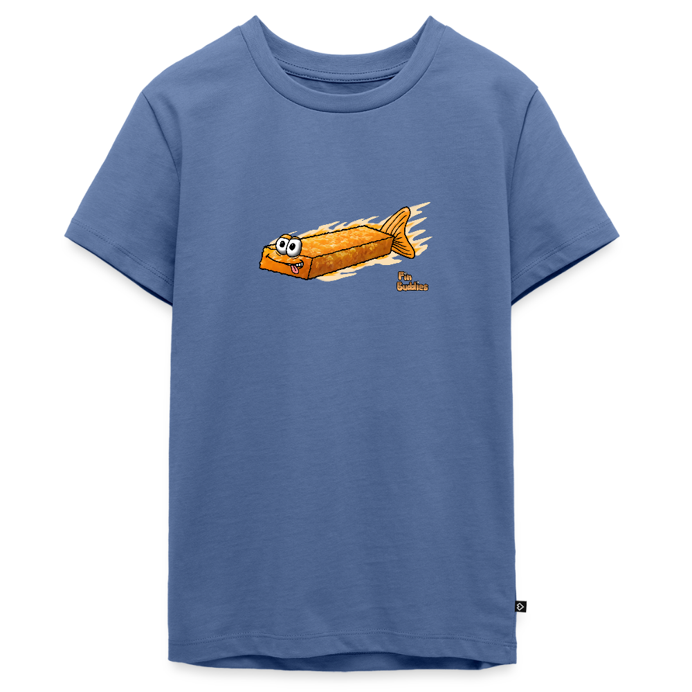 Fischstäbchen - Teenager Premium Bio T-Shirt - Taubenblau