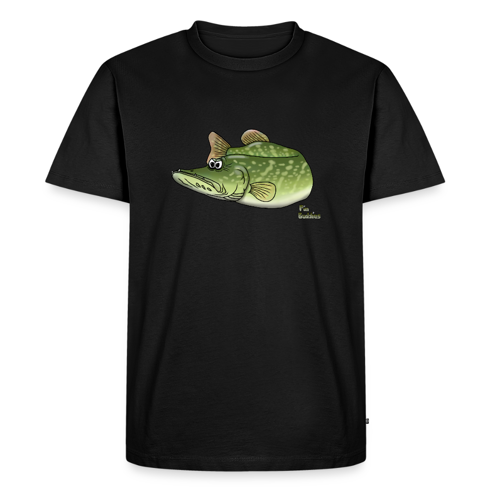 Grimmer Hecht - Männer Premium Bio T-Shirt - Schwarz