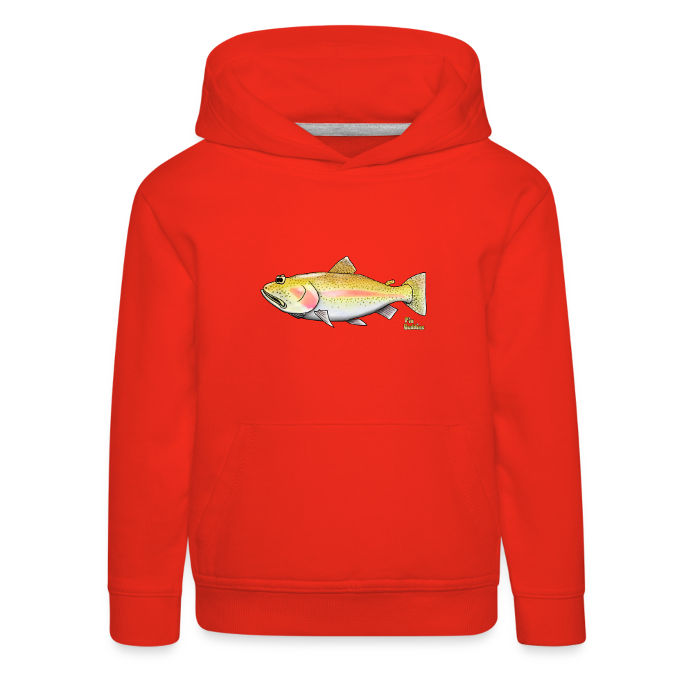 Goldforelle - Kinder und Jugendliche Premium Hoodie - Rot