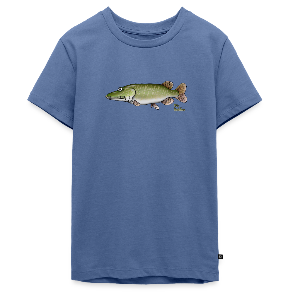 Hecht - Teenager Premium Bio T-Shirt - Taubenblau