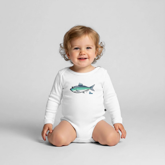 Hering - Baby Bio-Langarm-Body - Weiß