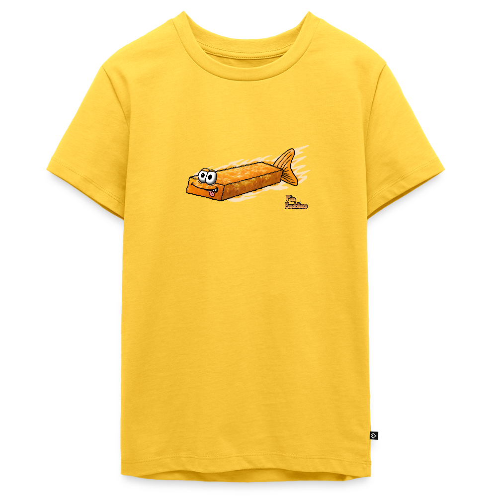 Fischstäbchen - Teenager Premium Bio T-Shirt - Gelb