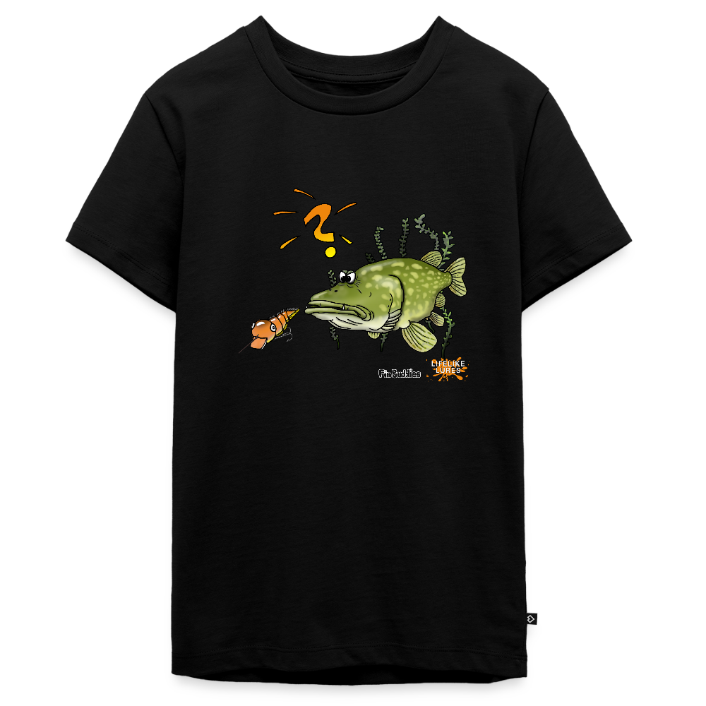 Nessy and the Mom  - Teenager Premium Bio T-Shirt - Schwarz