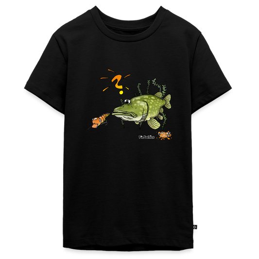 Nessy and the Mom  - Teenager Premium Bio T-Shirt - Schwarz