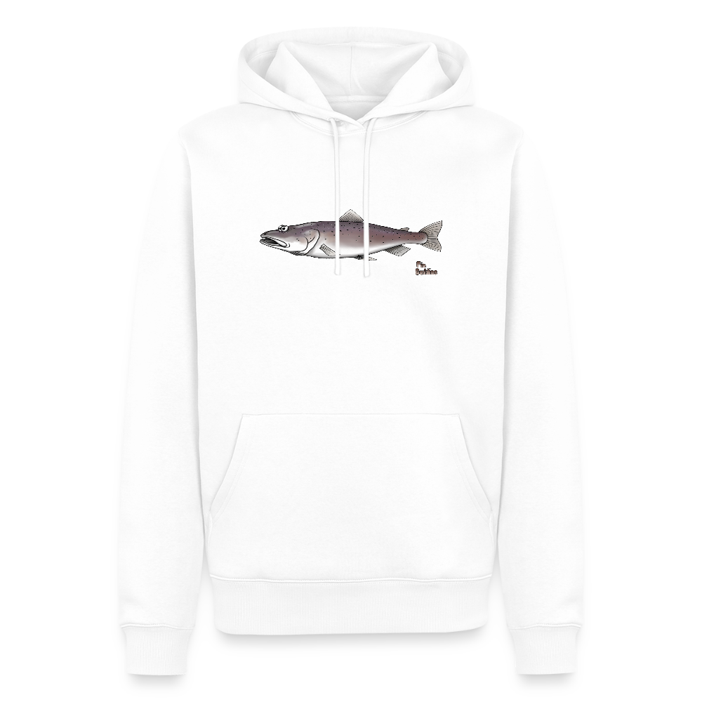 Huchen Angler Hoodie Weiß – Fin Buddies