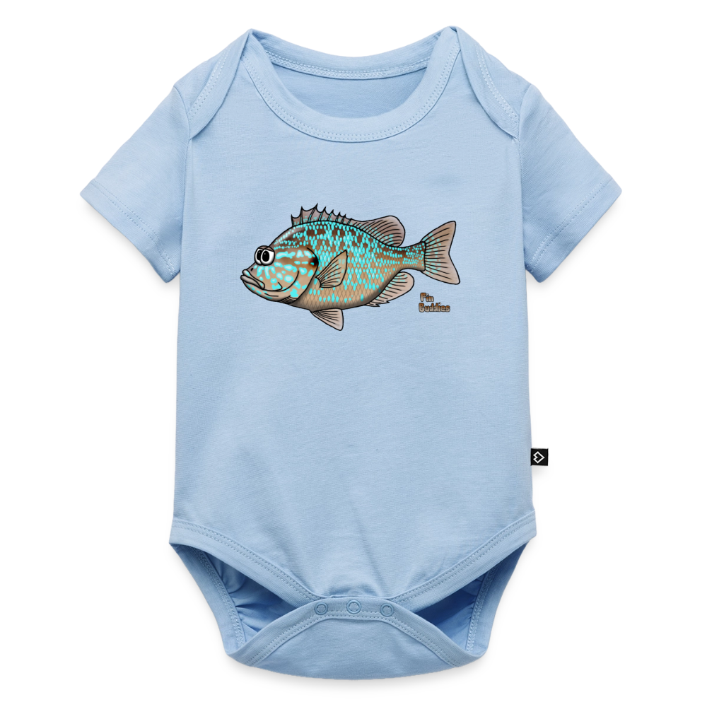 Sonnenbarsch - Baby Bio-Kurzarm-Body - Hellblau
