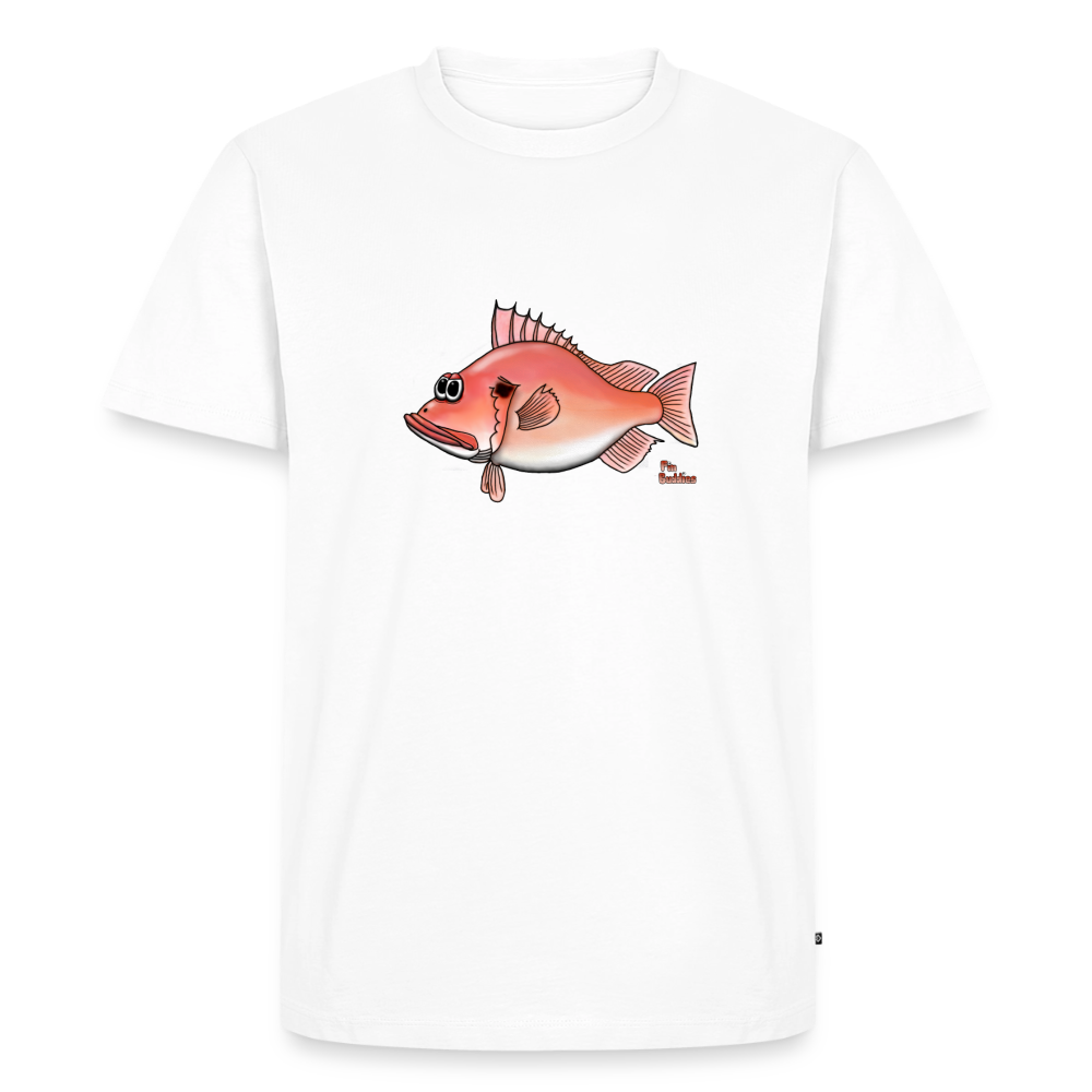 Rotbarsch - Männer Premium Bio T-Shirt - Weiß